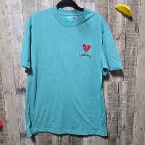 Keith Haring Sunflower Art Short Sleeve T-Shirt NWT